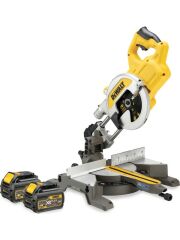 Dewalt DCS777T2-QW XR Flexvolt Kömürsüz 54V 216mm Kablosuz Gönye Testere Çift Akü