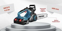 Proter PST 140 STX Şarjlı Zincirli Dal Kesme 