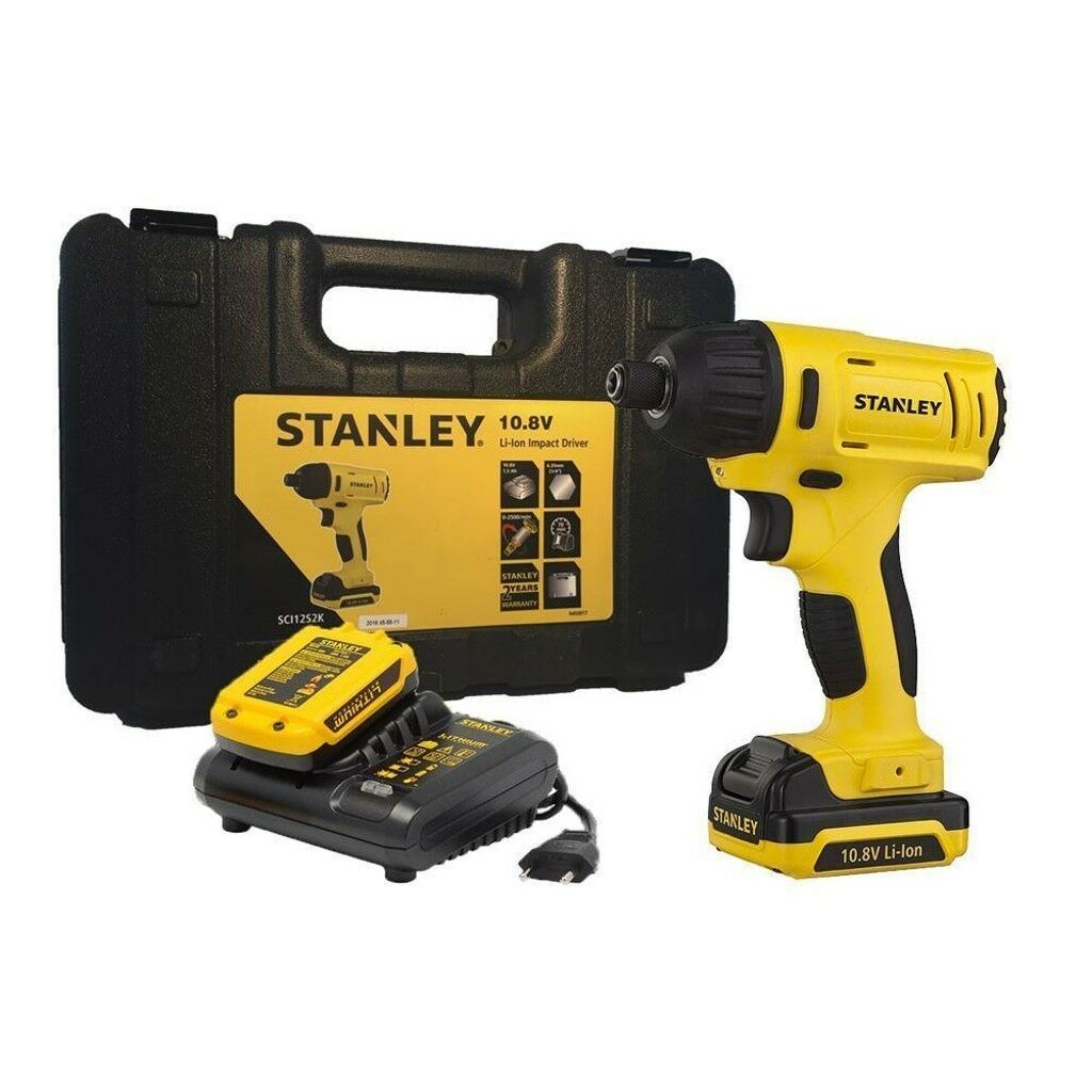 Stanley SCI12S2K 10.8V 1.5Ah Çift Akülü Darbeli Tornavida