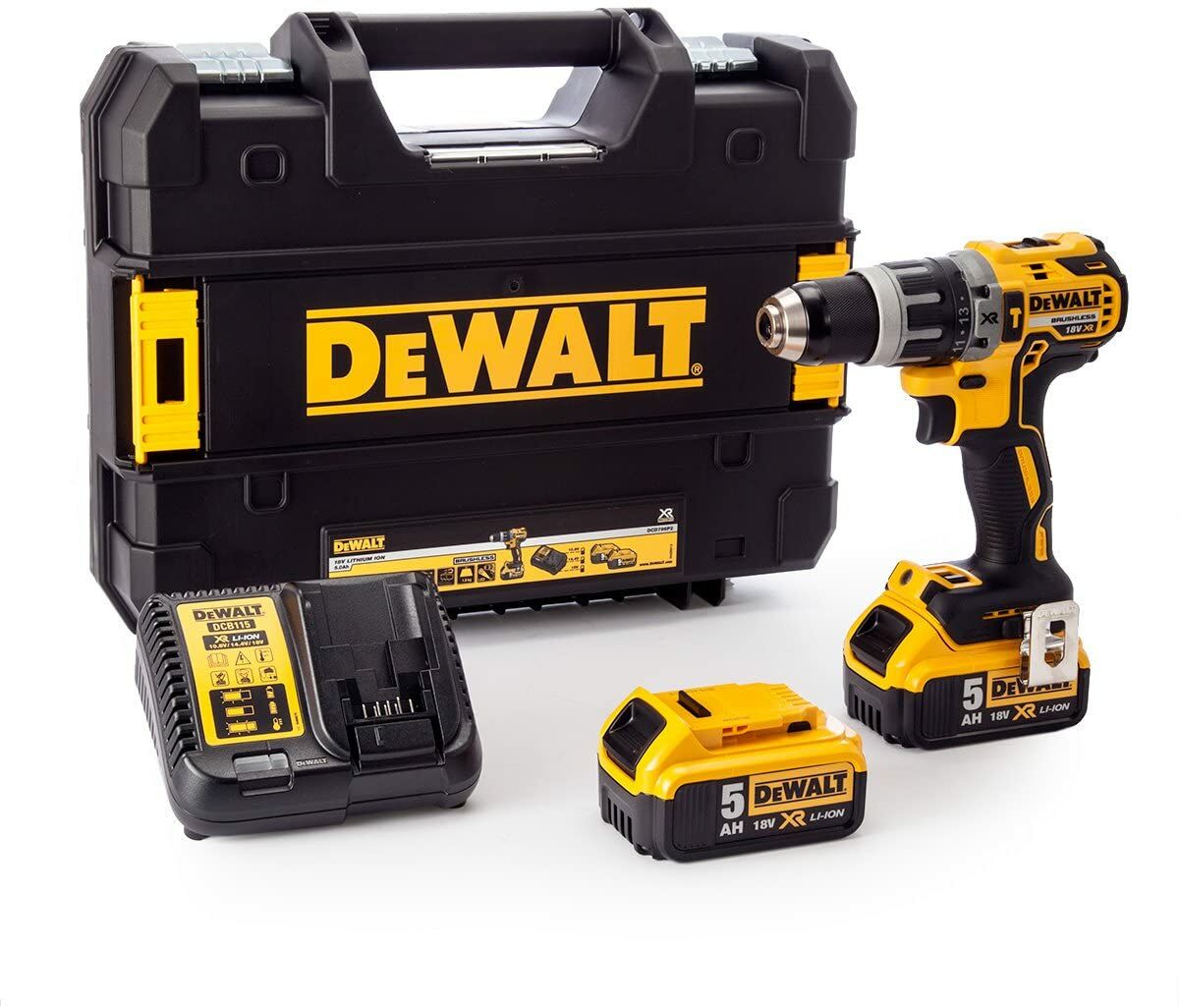 Dewalt DCD796P2-QW 18V/5.0Ah Li-ion Çift Akülü Kömürsüz Profesyonel Darbeli Matkap