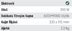 KLPRO KLEZ 35230 Elektrikli Titreşim Zımpara Makinesi