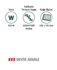 KLPRO KLEZ 35230 Elektrikli Titreşim Zımpara Makinesi