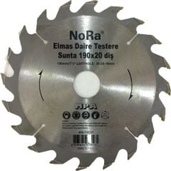 NoRa T1-281-140 Elmas Uçlu Sunta Kesme Daire Testere 140x20