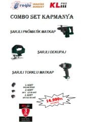 KLPRO  Combo Set Pnm.Del.Matkap- Dekupaj-Torklu Mmatkap