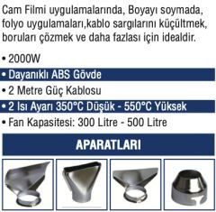 MERCURE MC-9026 Sıcak Hava Tabancası