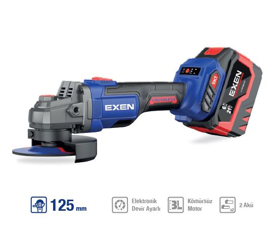 EXEN EN 456 ATS Kömürsüz Şarjlı Avuç Taşlama