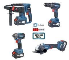 PROTER PST 914 quatro  Şarjzlı 4'Lü Set