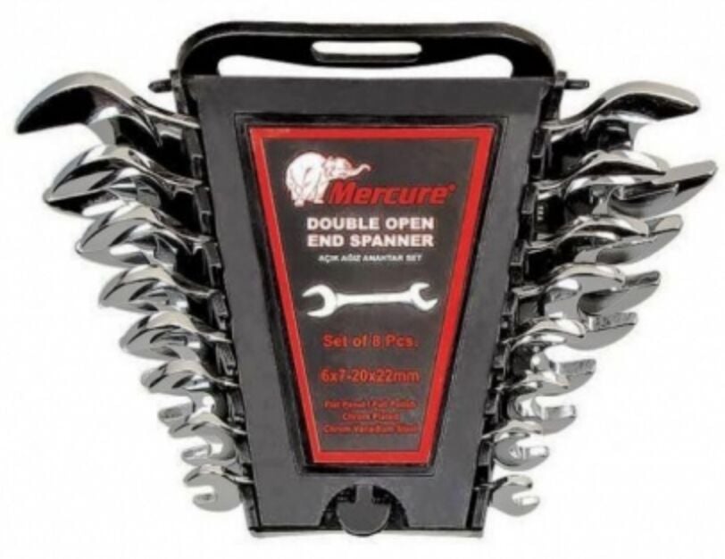 Mercure 8 Parça Açık Ağız Anahtar Takımı