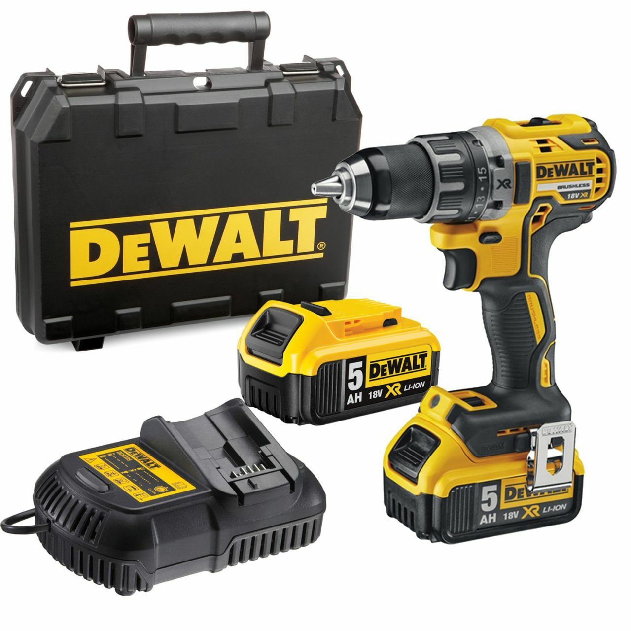 Dewalt DCD791P2 18V/5Ah Çift Akülü Darbesiz Matkap Vidalama