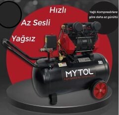 Mytol MYK0501 Yüksek Hızlı Yağsız 50LT  1,5 HP Hava Kompresörü