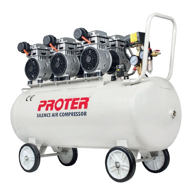 Proter Pr 100 Litre 3Hp Yağsız Sessiz Hava Kompresörü 100 Lt