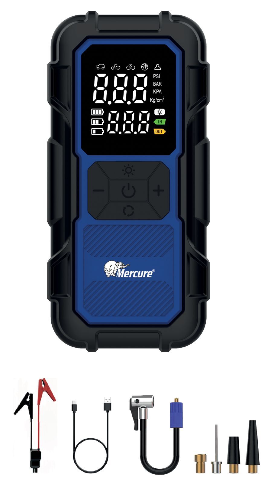 MERCURE MC 5647 Akü Takviye Ve Lastik Şişirme Şarjlı