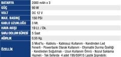MERCURE MC 5645 LASTİK Şişirme Şarjlı Ve Kablolu