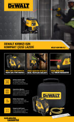 Dewalt DCLE14201RB-XJ Çizgi Lazer Kırmızı