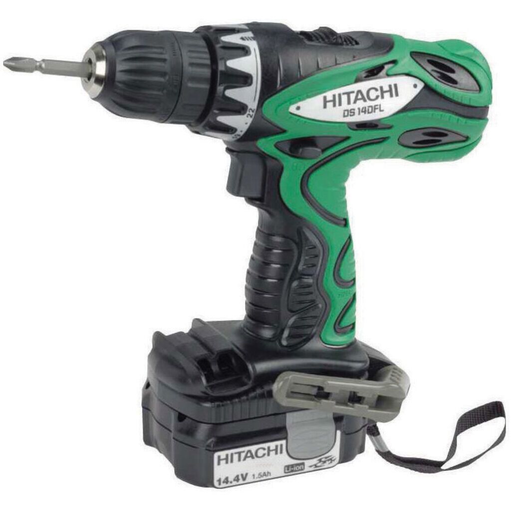Hitachi DS14DFL 14.4Volt/1.5Ah Li-ion Çift Akülü Profesyonel