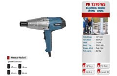 Proter PR 1370 WS Elektrikli Somun Sıkma Somun Sökme Makinesi