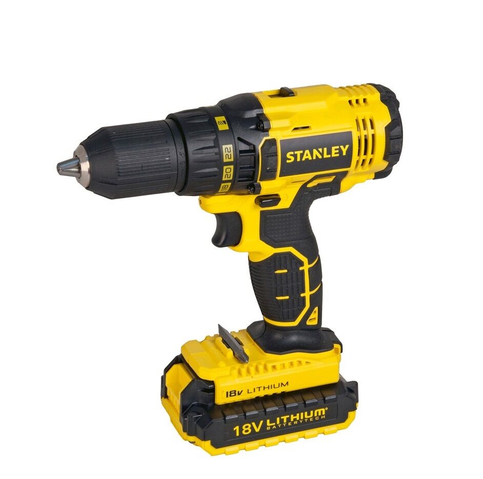 Stanley SCD201D2K 18V 2.0Ah Li-Ion Şarjlı Darbesiz Matkap Aksesuarlı