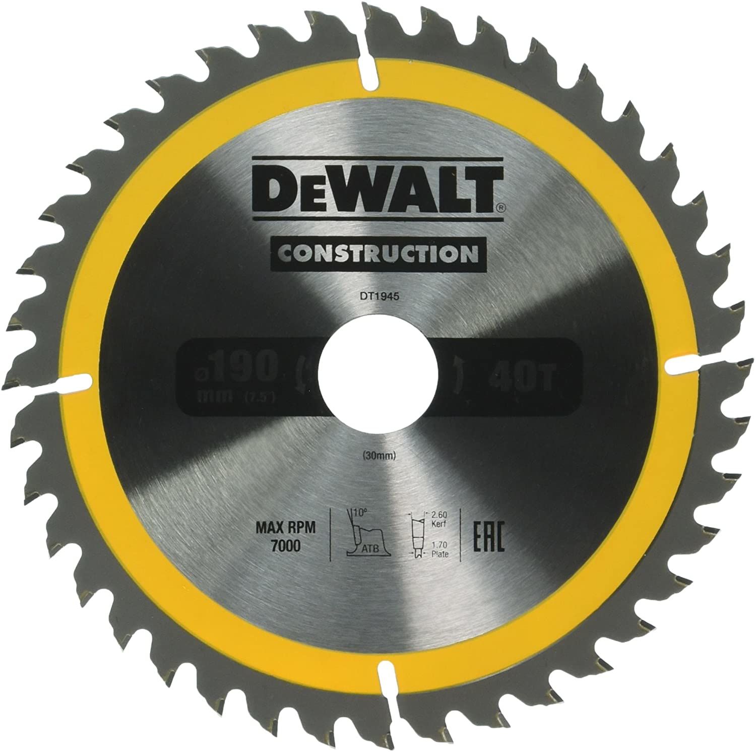 Dewalt DT1945 Elmas Daire Testere 190x40