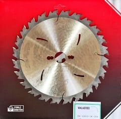 Valiente VAL60183 Elmas Uçlu Ahşap Kesme Daire Testere 250x24 Atlamalı