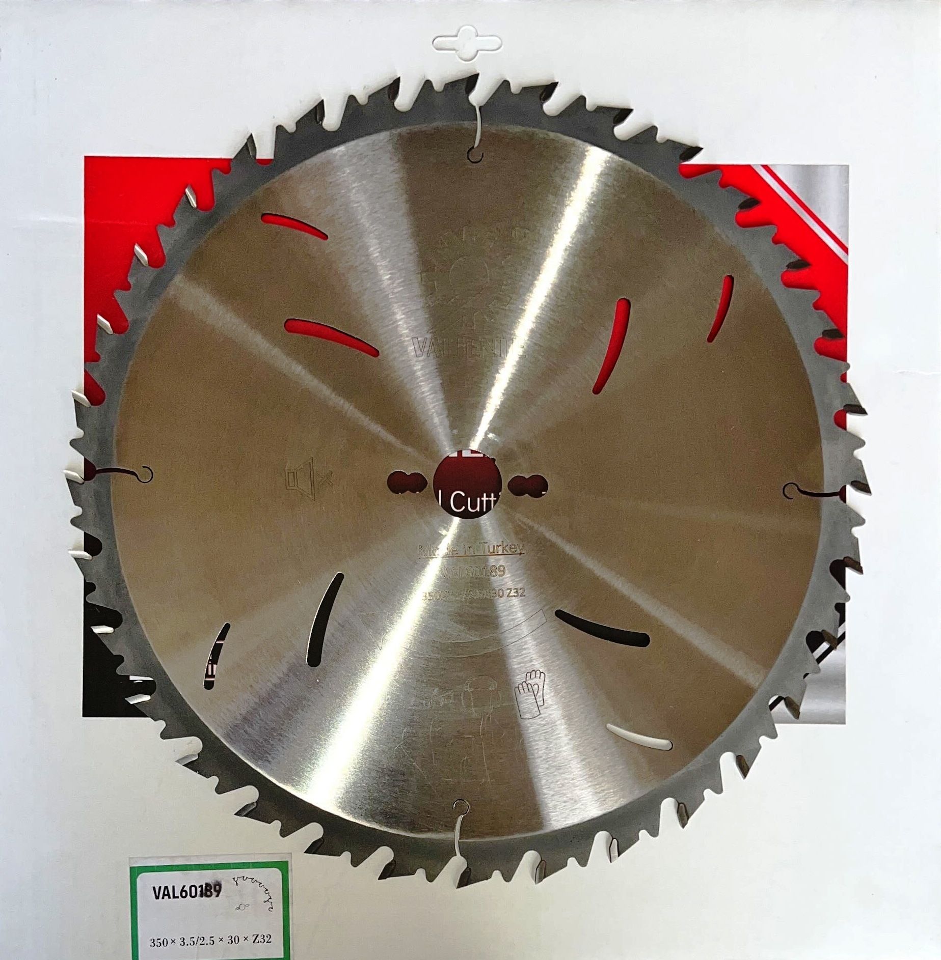 Valiente VAL60189 Elmas Uçlu Ahşap Kesme Daire Testere 350x32 Atlamalı