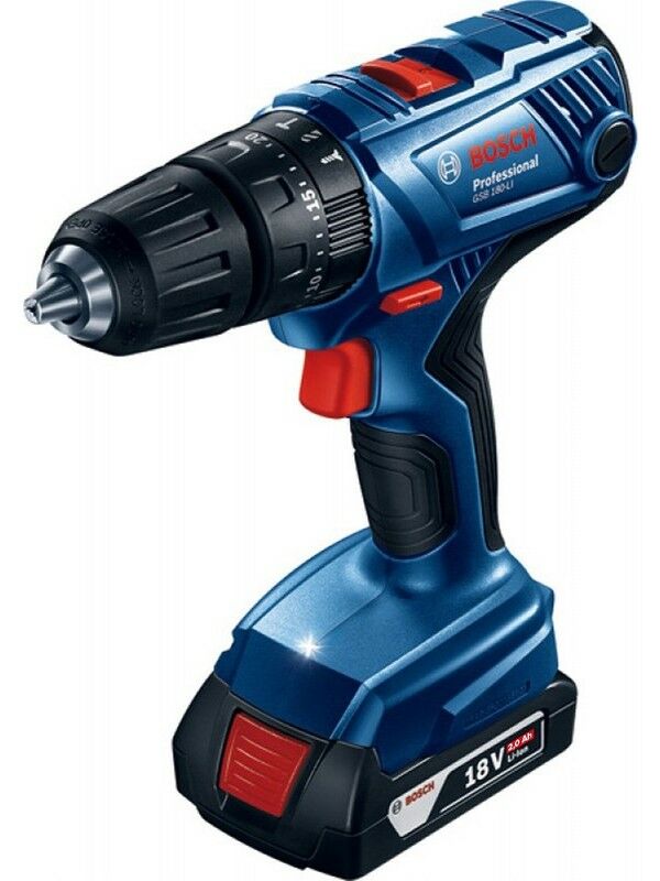 Bosch Professional GSB 180-LI 18 Volt 2.0 Ah Çift Akülü Darbeli Delme/Vidalama