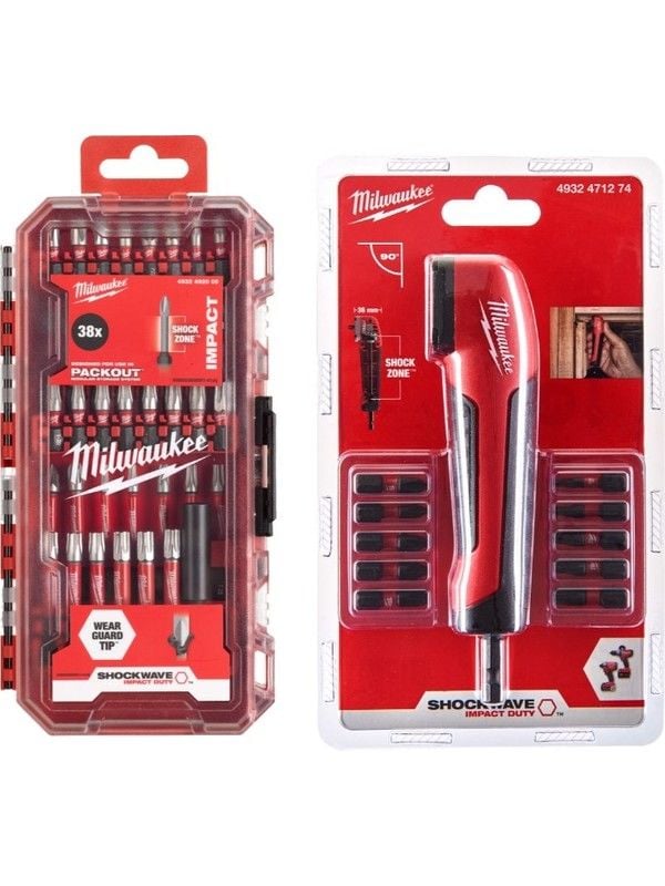 Milwaukee 49 Parça Shockwave Dik Açılı Darbeli Bits Seti 4932492656