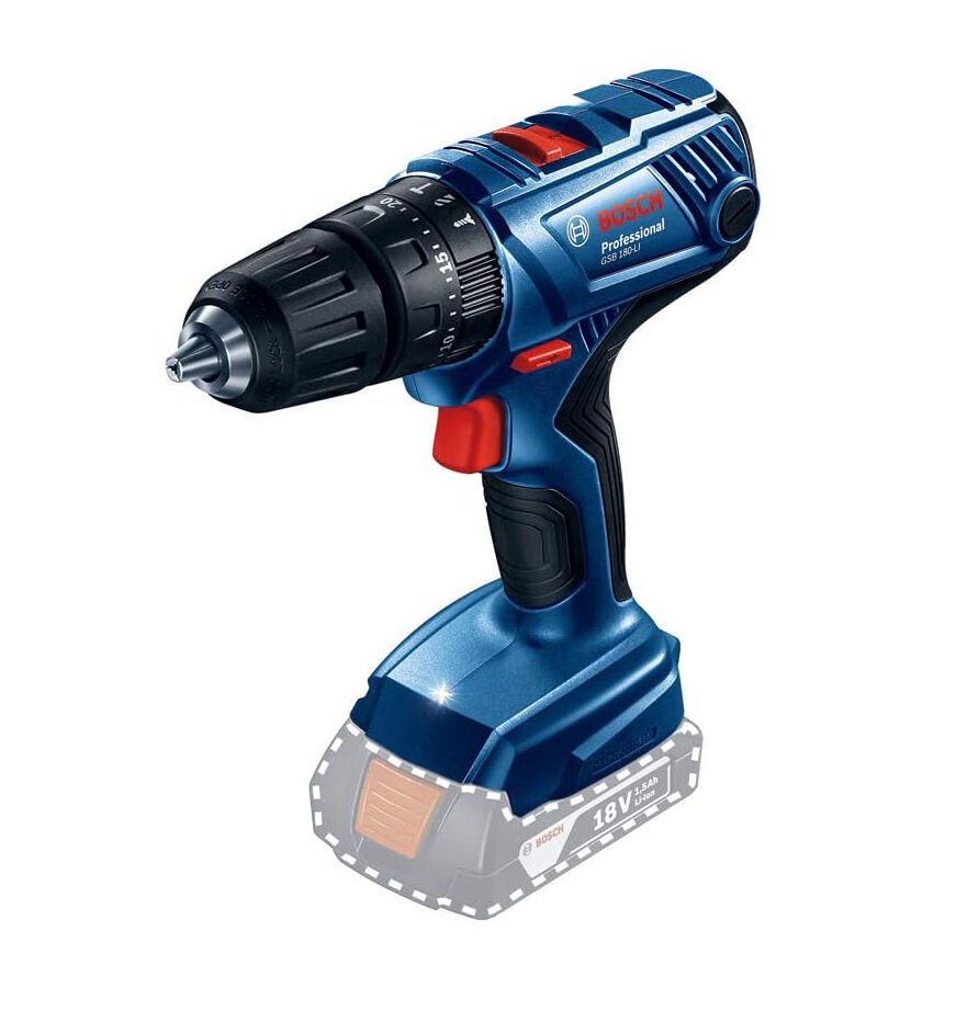 Bosch Professional GSB 180-LI 18 Volt Darbeli Matkap (Solo - Aküsüz)